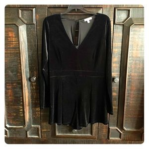 Gianni Bini Velvet Romper